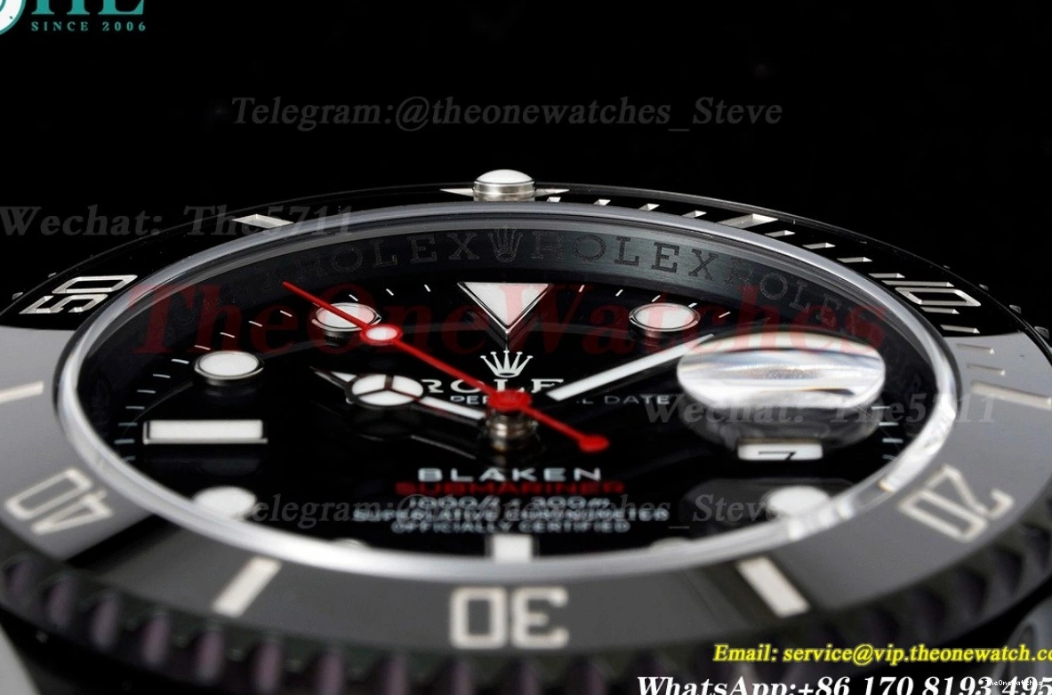 Dot SS Submariner 40mm Black VS3135 DLC V6F Blaken 0416